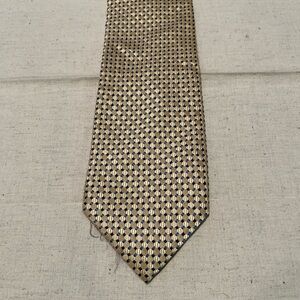 Sophisticated Gold and Black Men's Tie